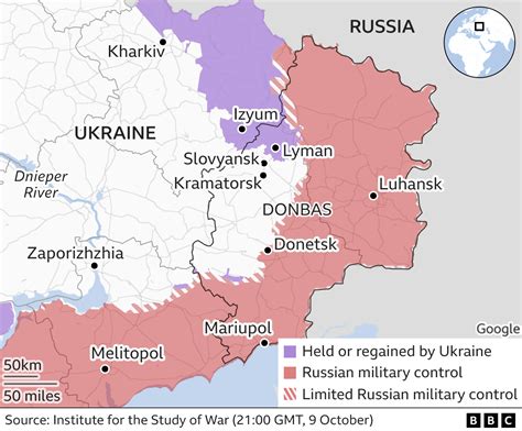 ukraine russia war map google